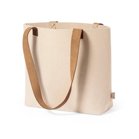 Sac Éco-responsable Chic Personnalisé de Shopping Kompul - pas cher Matières : PET recyclé Couleurs : naturel marquage laser ult