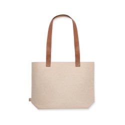 Sac Éco-responsable Chic Personnalisé de Shopping Kompul - pas cher Matières : PET recyclé Couleurs : gris marquage couleur écla