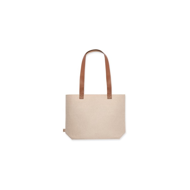 Sac Éco-responsable Chic Personnalisé de Shopping Kompul - pas cher Matières : PET recyclé Couleurs : gris marquage couleur écla