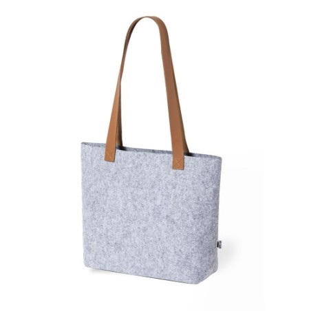 Sac Éco-responsable Chic Personnalisé de Shopping Kompul - pas cher Matières : PET recyclé Couleurs : gris cadeau affaires éléga