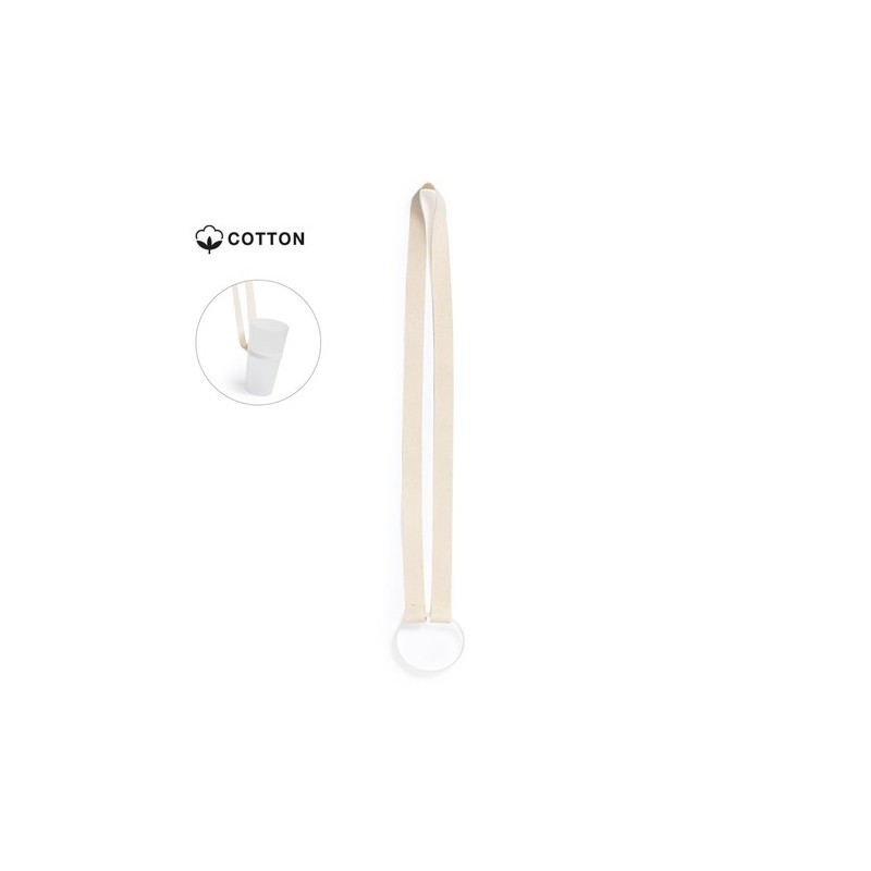 Lanyard Événementiel Personnalisé Porte Verre Félin Matières : silicone Couleurs : naturel personnalisable avec votre logo