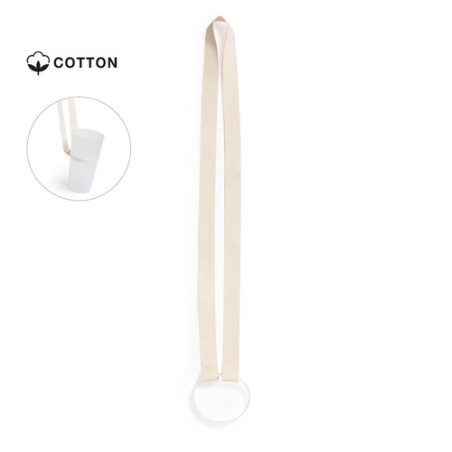 Lanyard Événementiel Personnalisé Porte Verre Félin Matières : silicone Couleurs : naturel personnalisable avec votre logo