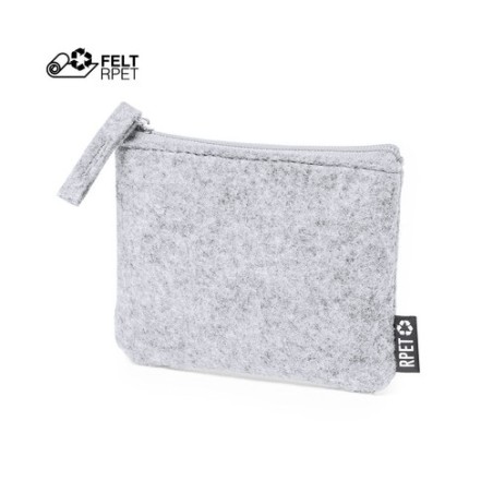 Porte-Monnaie Éco-responsable Élégant Personnalisé Gagox - Prix Abordable Matières : PET recyclé Couleurs : gris personnalisable