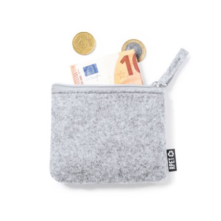 Porte-Monnaie Éco-responsable Élégant Personnalisé Gagox - Prix Abordable Matières : PET recyclé Couleurs : gris cadeau entrepri