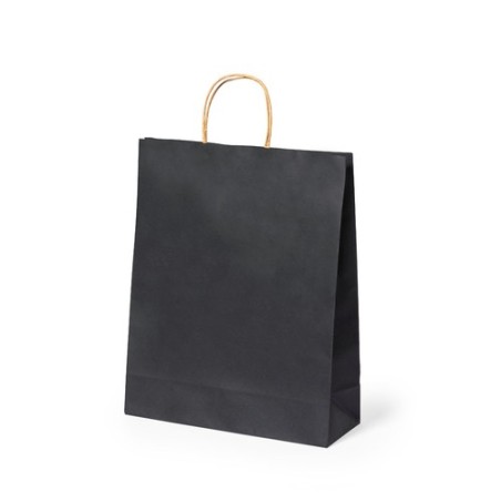 Sac Éco-responsable Résistant Personnalisable - Linel Matières : papier recyclé Couleurs : noir