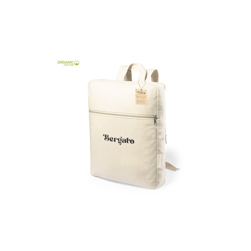 Sac à Dos Éco-responsable Personnalisable Lagrit Matières : coton organique Couleurs : naturel personnalisable avec votre logo