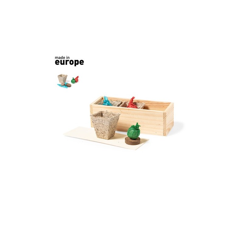 Kit Éco-responsable de Herbes Aromatiques Personnalisé Mendrax Matières : bois