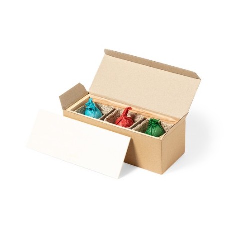 Kit Éco-responsable de Herbes Aromatiques Personnalisé Mendrax Matières : bois personnalisable avec votre logo