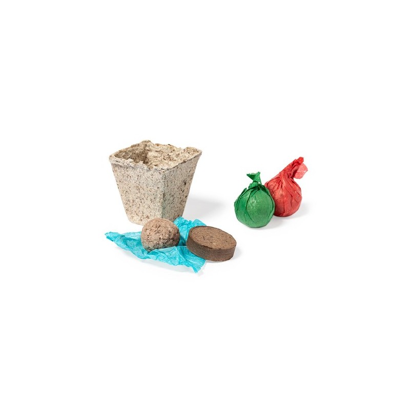 Kit Éco-responsable de Herbes Aromatiques Personnalisé Mendrax Matières : bois goodies publicitaire événementiel