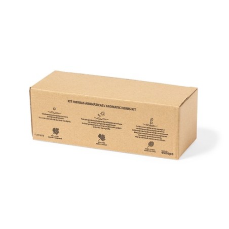 Kit Éco-responsable de Herbes Aromatiques Personnalisé Mendrax Matières : bois objet promotionnel éco-responsable
