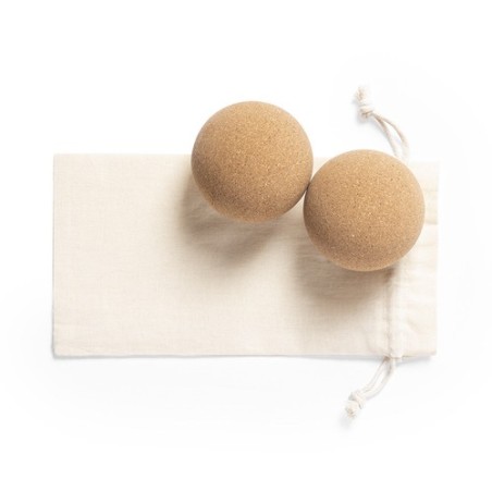 Set de Balles Personnalisées Éco-responsables Tuduk Matières : liège personnalisable avec votre logo
