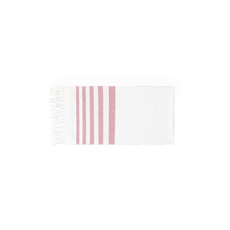 Paréo Serviette Bicolore Éco-responsable 100% Coton Sally Matières : coton Couleurs : rouge cadeau affaires élégant