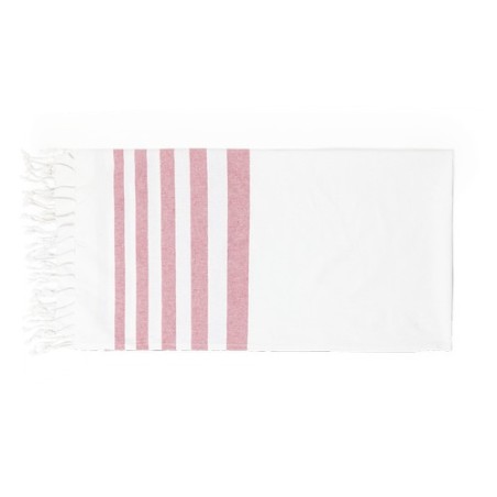 Paréo Serviette Bicolore Éco-responsable 100% Coton Sally Matières : coton Couleurs : rouge cadeau affaires élégant