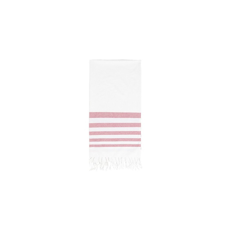 Paréo Serviette Bicolore Éco-responsable 100% Coton Sally Matières : coton Couleurs : bleu clair goodies publicitaire durable