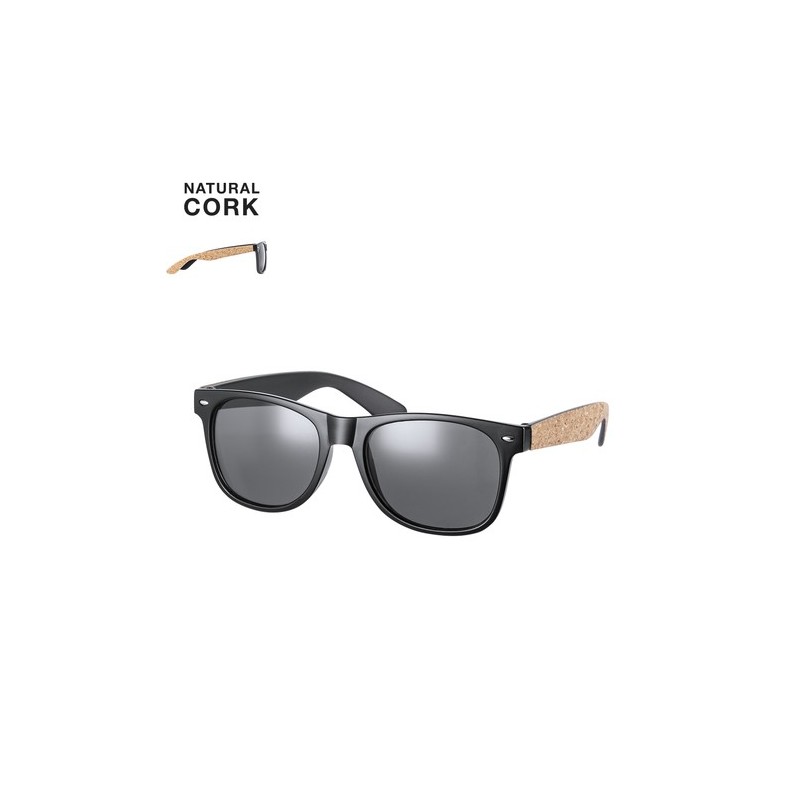 Lunettes de Soleil Personnalisées Protection UV400 Scutel pas cher Matières : liège Couleurs : naturel personnalisable avec votr