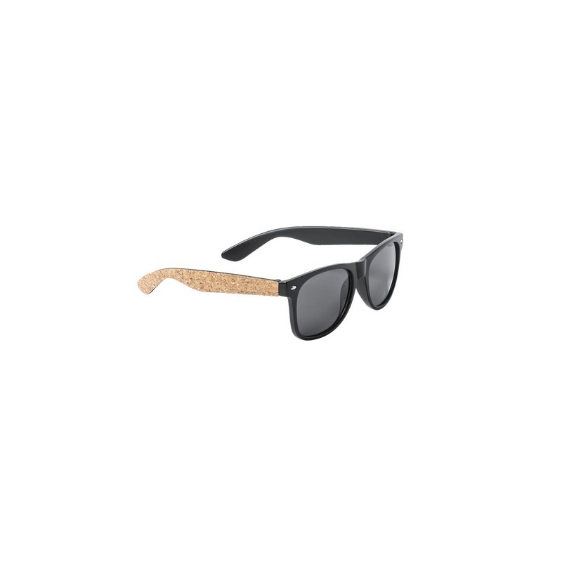 Lunettes de Soleil Personnalisées Protection UV400 Scutel pas cher Matières : liège Couleurs : naturel marquage laser ultra préc