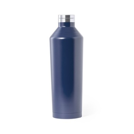 Bouteille Isotherme Personnalisée Éco-responsable Bidon Thermique Gristel Matières : acier inoxydable Couleurs : bleu marine