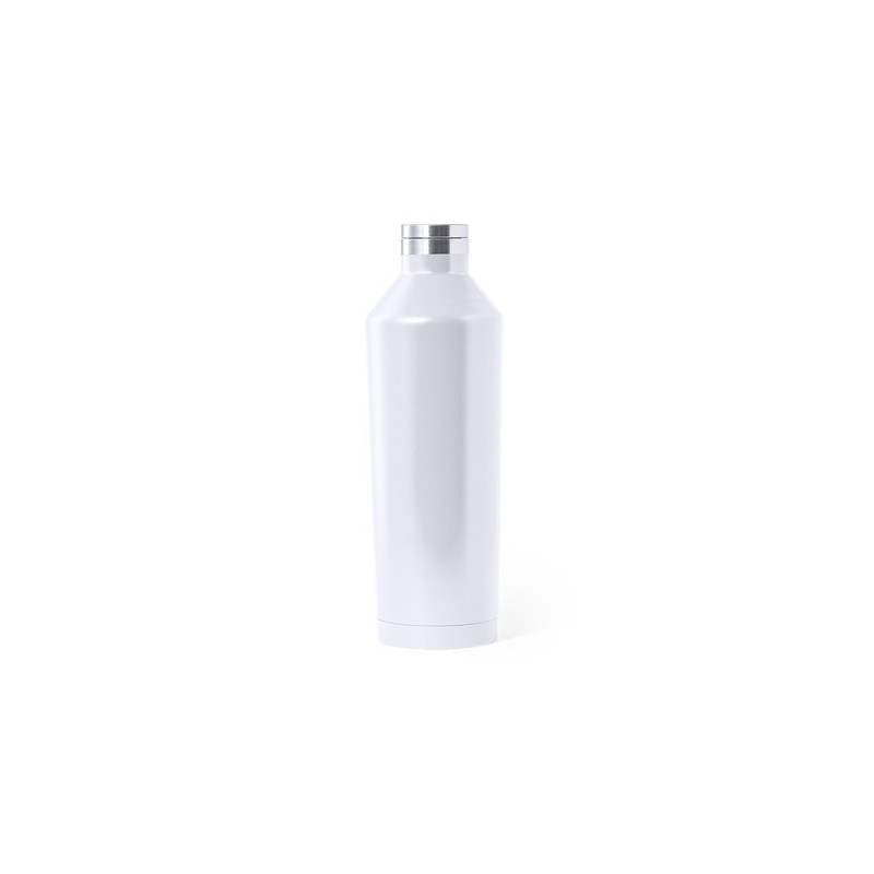 Bouteille Isotherme Personnalisée Éco-responsable Bidon Thermique Gristel Matières : acier inoxydable Couleurs : bleu marine obj