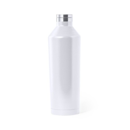 Bouteille Isotherme Personnalisée Éco-responsable Bidon Thermique Gristel Matières : acier inoxydable Couleurs : bleu marine obj