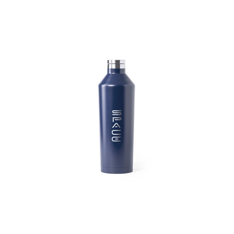 Bouteille Isotherme Personnalisée Éco-responsable Bidon Thermique Gristel Matières : acier inoxydable Couleurs : noir livraison 