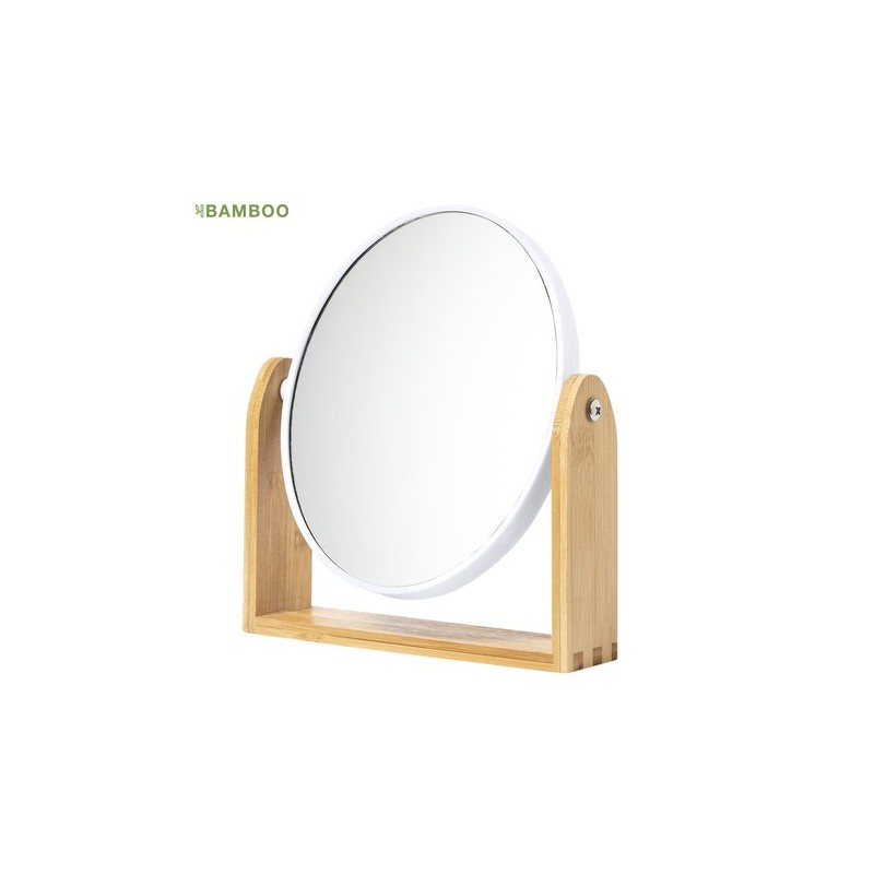 Miroir Éco-responsable Personnalisé en Bambou Pas Cher - Rinoco Matières : bambou