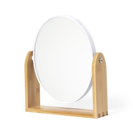 Miroir Éco-responsable Personnalisé en Bambou Pas Cher - Rinoco Matières : bambou personnalisable avec votre logo