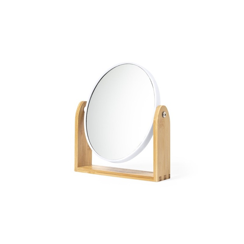 Miroir Éco-responsable Personnalisé en Bambou Pas Cher - Rinoco Matières : bambou goodies publicitaire événementiel