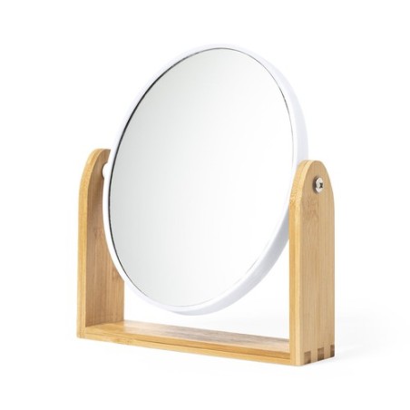 Miroir Éco-responsable Personnalisé en Bambou Pas Cher - Rinoco Matières : bambou goodies publicitaire événementiel