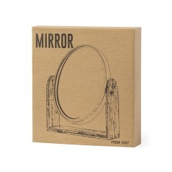 Miroir Éco-responsable Personnalisé en Bambou Pas Cher - Rinoco Matières : bambou impression haute définition