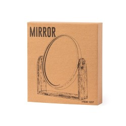 Miroir Éco-responsable Personnalisé en Bambou Pas Cher - Rinoco Matières : bambou marquage laser ultra précis