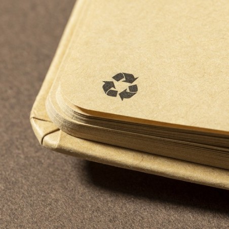 Bloc Notes Éco-responsable Personnalisé Pas Cher - Klamax Matières : carton recyclé objet promotionnel éco-responsable