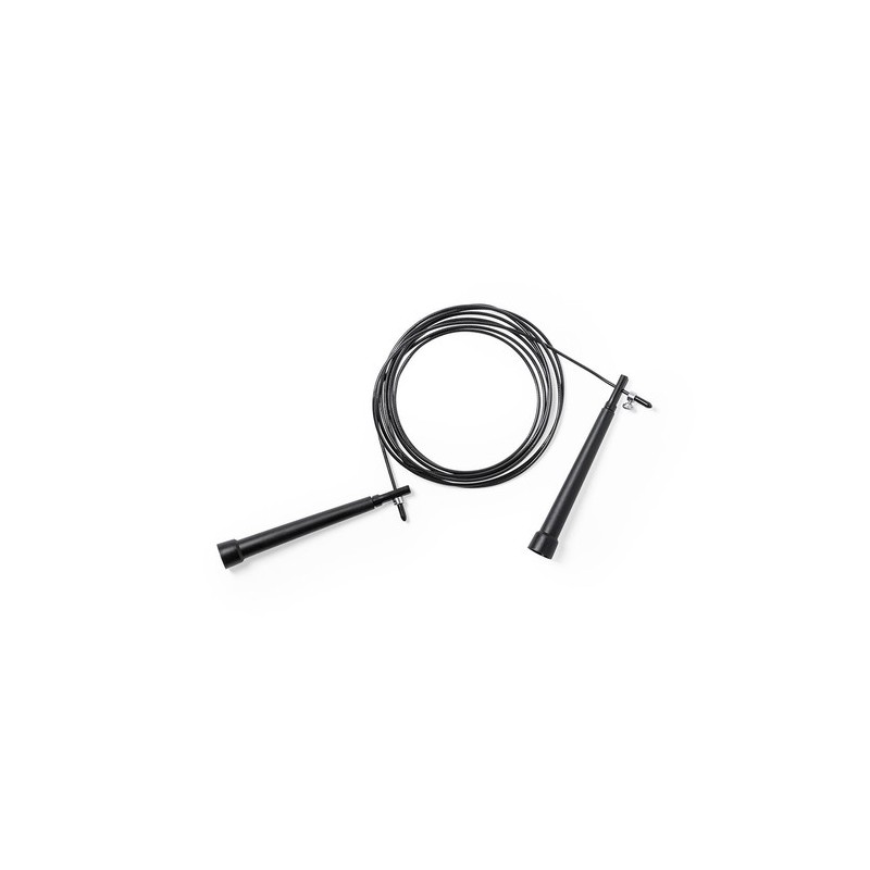 Corde à Sauter Éco-responsable Personnalisée - Lakex Couleurs : noir cadeau entreprise pas cher