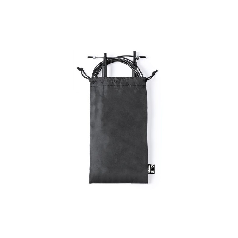 Corde à Sauter Éco-responsable Personnalisée - Lakex Couleurs : noir impression haute définition