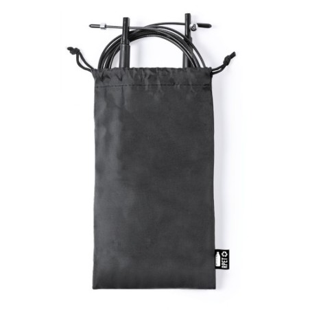 Corde à Sauter Éco-responsable Personnalisée - Lakex Couleurs : noir impression haute définition