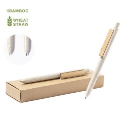 Set de Stylos et Porte-mines Éco-responsables Personnalisés Bruneok Matières : bambou