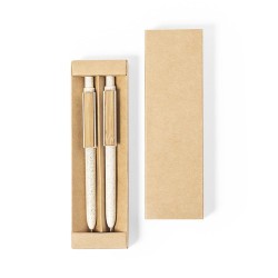 Set de Stylos et Porte-mines Éco-responsables Personnalisés Bruneok Matières : bambou 2