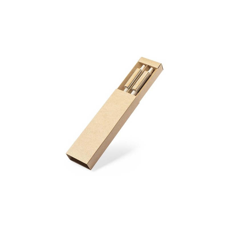 Set de Stylos et Porte-mines Éco-responsables Personnalisés Bruneok Matières : bambou cadeau client original