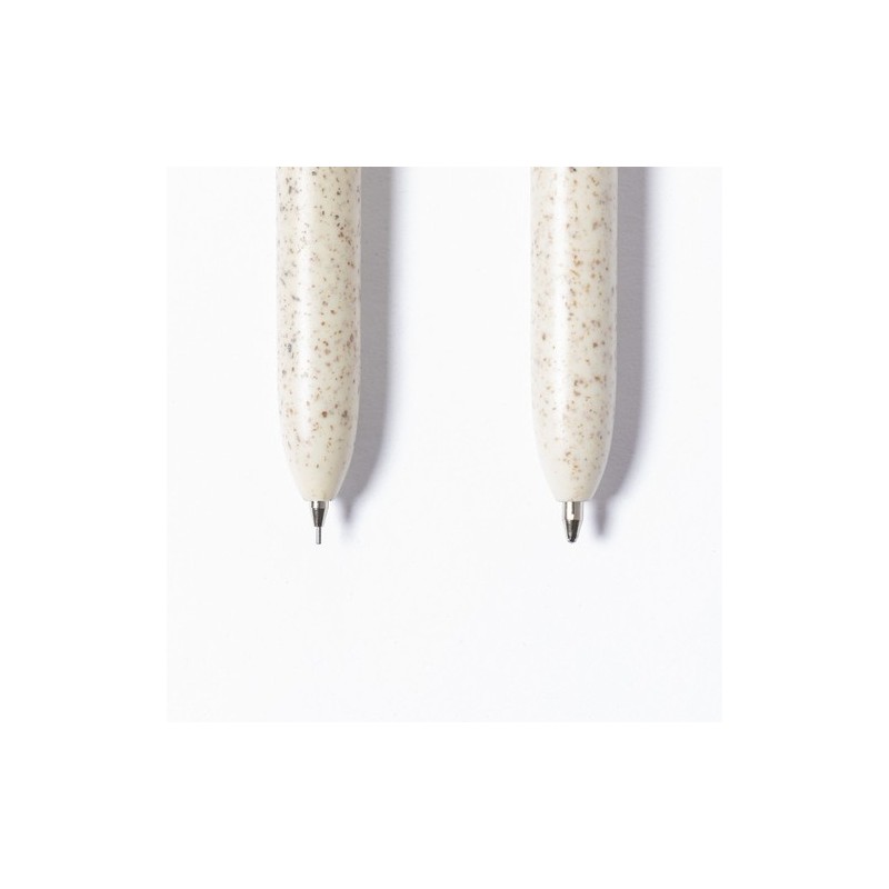 Set de Stylos et Porte-mines Éco-responsables Personnalisés Bruneok Matières : bambou marquage couleur éclatante