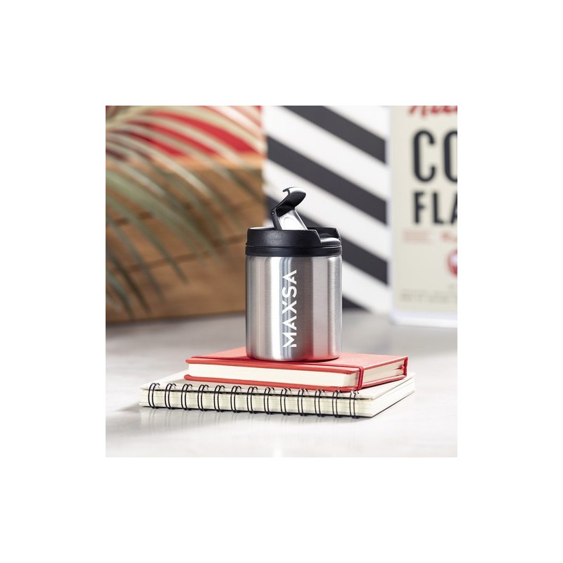 Mug Thermique Isotherme Personnalisé Zirgul Matières : acier inoxydable Couleurs : blanc goodies personnalisé en stock