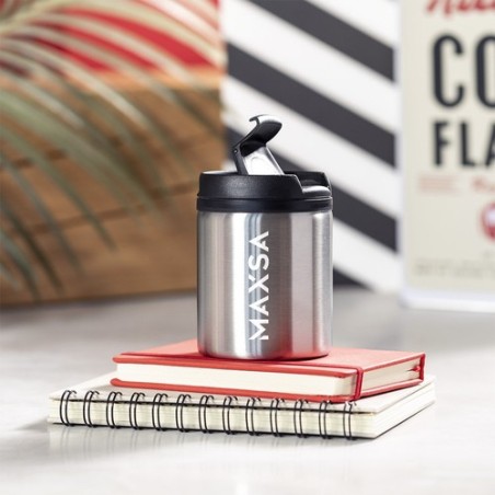 Mug Thermique Isotherme Personnalisé Zirgul Matières : acier inoxydable Couleurs : blanc goodies personnalisé en stock