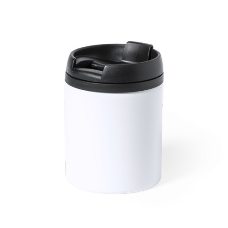 Mug Thermique Isotherme Personnalisé Zirgul Matières : acier inoxydable Couleurs : blanc cadeau client original