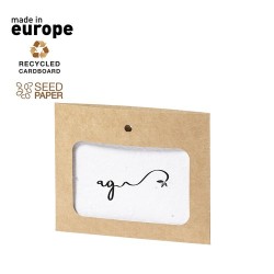 Badge Éco-responsable et Pratique Ensemencé pas cher - Binem Matières : carton recyclé