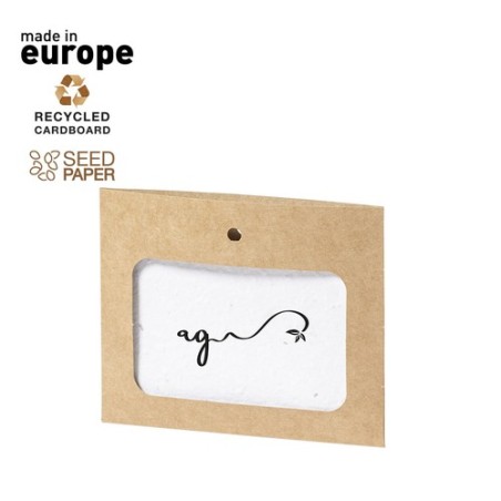 Badge Éco-responsable et Pratique Ensemencé pas cher - Binem Matières : carton recyclé