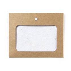Badge Éco-responsable et Pratique Ensemencé pas cher - Binem Matières : carton recyclé 2