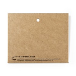 Badge Éco-responsable et Pratique Ensemencé pas cher - Binem Matières : carton recyclé goodies publicitaire événementiel