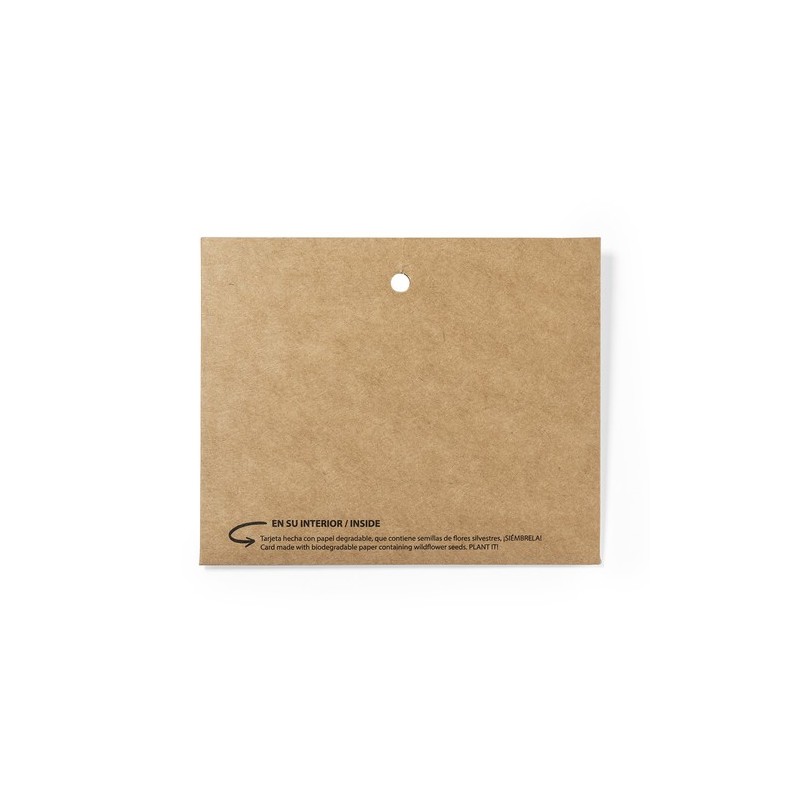 Badge Éco-responsable et Pratique Ensemencé pas cher - Binem Matières : carton recyclé goodies publicitaire événementiel