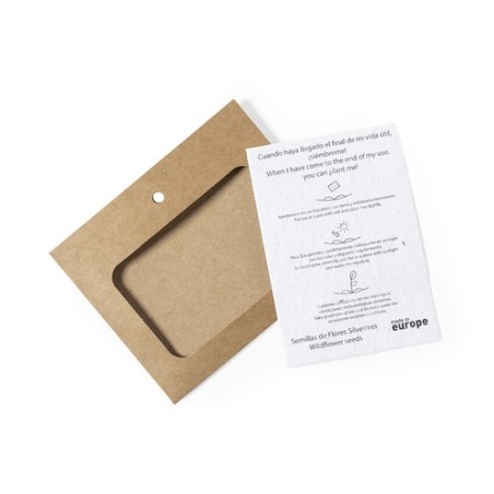Badge Éco-responsable et Pratique Ensemencé pas cher - Binem Matières : carton recyclé impression haute définition