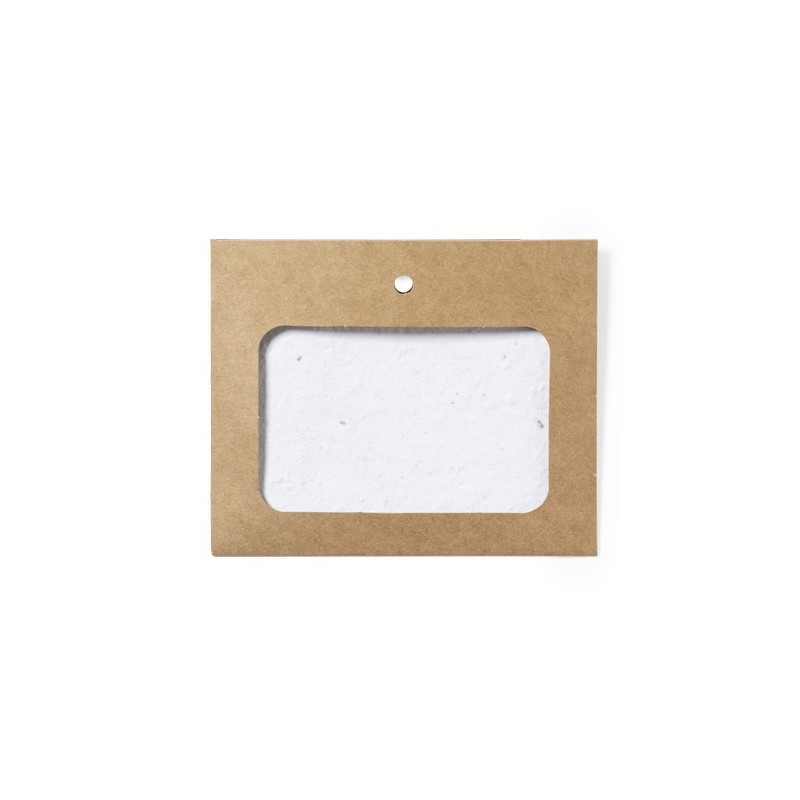 Badge Éco-responsable et Pratique Ensemencé pas cher - Binem Matières : carton recyclé objet promotionnel éco-responsable