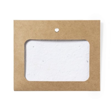 Badge Éco-responsable et Pratique Ensemencé pas cher - Binem Matières : carton recyclé objet promotionnel éco-responsable