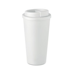 Gobelet double paroi isotherme personnalisable 475 ml - TUESDAY Matières : polypropylène (PP) Couleurs : blanc